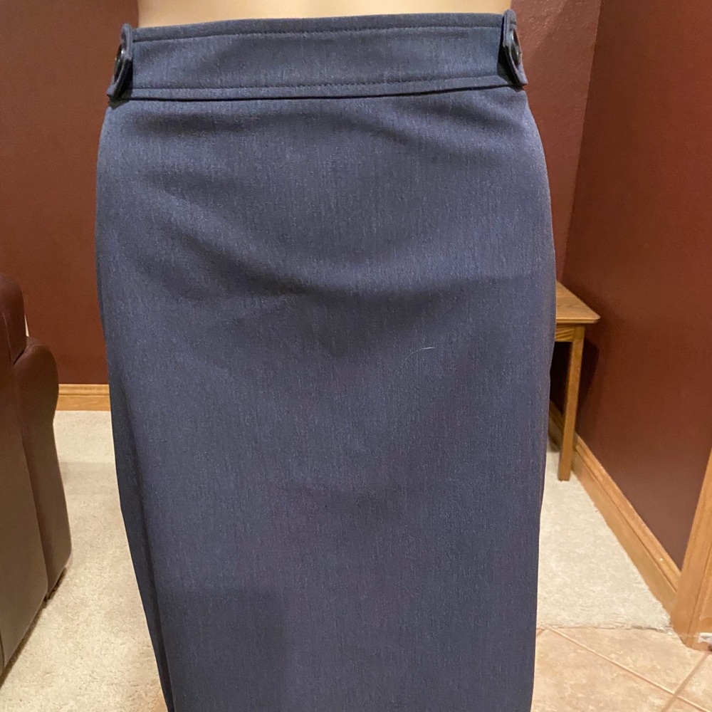 LOFT OUTLET Blue/Grey Pencil Skirt